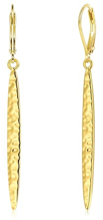 ALEXCRAFT Pendientes Largos de Plata 925, Pendientes Colgantes en Espiral para Mujer, Forma de Hoja, Hipoalergénicos, para Bodas, Banquetes, Regalos de joyería