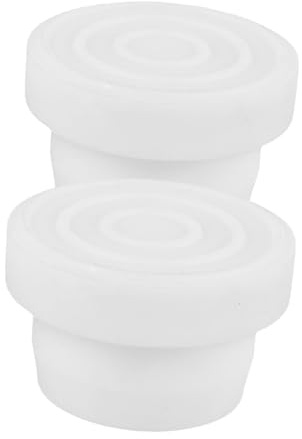 TOYANDONA D'échelle De Piscine en Caoutchouc Blanc 2 Pièces pour Piscine Enterrée, Protections Robustes pour Marches, Accessoire De Sécurité Antidérapant