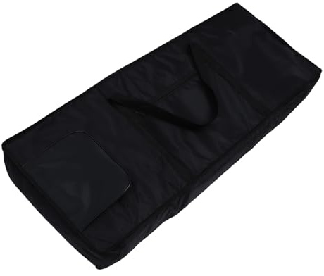 HIAKDOFT Bolsa para Teclado de Teclas Funda Portátil Acolchada de Oxford con Bolsillo para Accesorios y Correas Ajustables Protección contra Golpes y Sol para Transporte Seguro