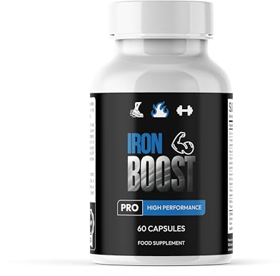 Iron Boost PRO adavanced Supplement Support 60 Capsules - High Performance All Natural Ingredients - Iron Boost Overall Wellness Support Capsules.