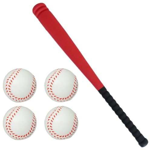 YGBWAOV Juego de Bate y Pelota de Béisbol para Niños, Juego de Béisbol de Plástico, Juego Deportivo, Juego de Béisbol, Deportes para Patio Trasero Al Aire Libre A