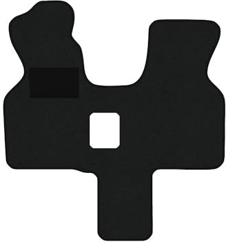 Fußmatten passend für VW T4 Typ 70, 7D 2-Sitzer Automatikgetriebe (Baujahr 1990-2003), Hit schwarz | 1-TLG | Umrandung schwarz