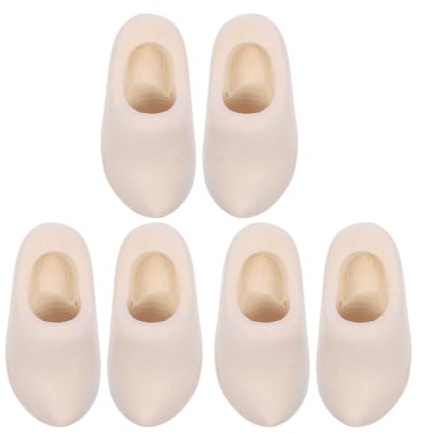 UPKOCH Mini Sabots en Bois Accessoires Miniatures pour Mini Maison Sabots en Bois pour Sabots Hollandais