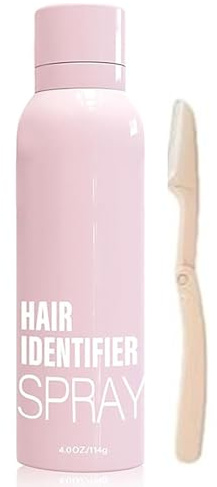 Hair Identifier Spray for Face Shaving, Skin Body Facial Hair Identifier Spray, Hair Identifier Spray for Dermaplaning Face Spray Powder, Face Shaving Powder Spray For Women (1pcs)