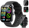 Montre Connectée Homme Femme, 1.96 Montre Connectee Podometre Moniteur Sommeil Fréquence Cardiaque, Smartwatch avec Appel Bluetooth, 113+ Sportifs Montre Sport, IP68 Étanche pour Android iOS, Noir