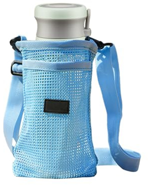 Yulokdwi Bolsa Portabotellas - Funda para Botella de Agua con Correa Ajustable,Funda Estilo con Cuerda Ajustable para Gimnasio Compras Camping Senderismo