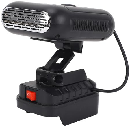 YUEHISY Portable Space Car Heater for BL1800 Series, Battery Powered with 90 Degree Flip, 2 Temperature Control & 2 USB Ports, for Small Spaces