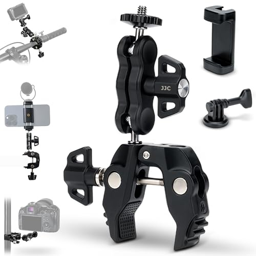 Kiorafoto Kit de serrage robuste avec filetage 1/4-20 et 3/8-16 pour appareil photo et téléphones