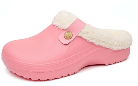 Pantofole Ortopediche Donna - Pantofole Invernali Comode da Interno Ed Esterno con Design in Pile E Punta Chiusa Comode Morbide E Calde Scarpe da Casa