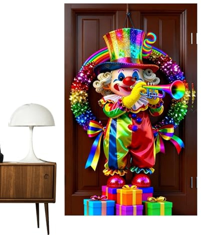 Banderola para Puerta de Carnaval - 90x180 Cm Telón De Fondo para Fiestas De Dibujos Animados | Telón Fotográfico - para Hogar Fiesta Escuela Tienda Entrada Cocina Sala