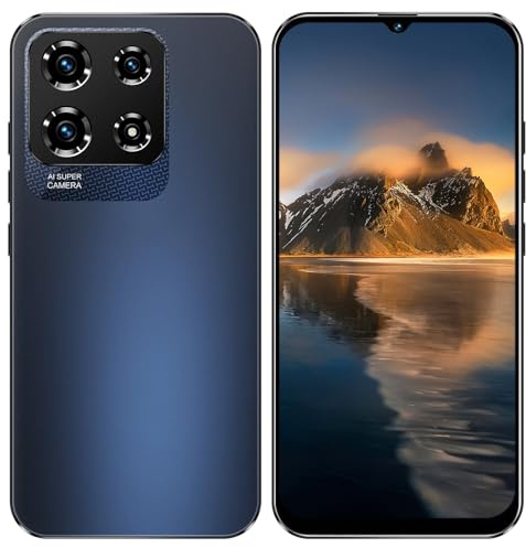 TryFirst Unlocked 4G Smartphone, 6.3 HD Incell Screen, 3GB+32GB Expandable to 256GB, 4500mAh, 13MP+16MP Camera, Android 12, Triple Card Slot, Face Unlock, OTG (Black)