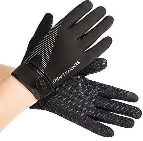 Workout Gloves, Full Palm Protection & Extra Grip, Gym Gloves for Weight Lifting, Training, Fitness, Exercise (Men & Women), Black, Large
