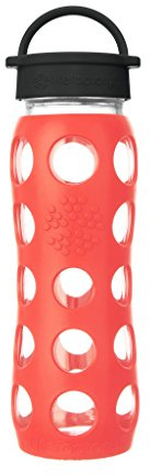 Lifefactory Glass Hydration Bottle Poppy 650 ml