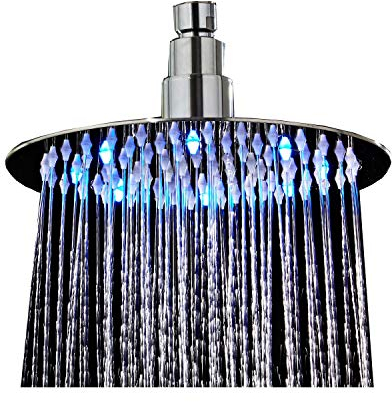 Fyeer Soffione doccia a pioggia in acciaio inox lucido cromato