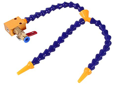 Wifehelper Bidirection Nebelkühlsystem, Nebelkühlspray Bidirection Tube + Ventil für 8mm Luftrohr CNC-Drehmaschine
