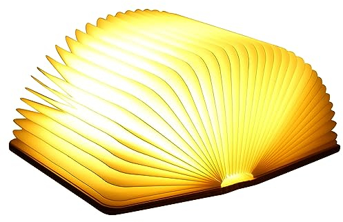 Molbory LED-Stimmungslicht, wiederaufladbar über USB, warmweiß, 12 x 9 x 2,5 cm