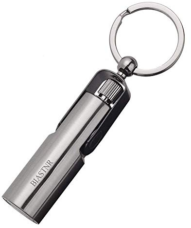 BIASTNR Permanent Match, Keychain Flint Matchstick Fire Starter Forever Match, Reusable Waterproof Flint Lighter for Outdoor Camping Emergency Survival black