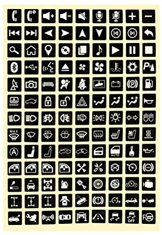ARTOCT Multifunktions-Tastenaufkleber,Auto-Tastenleuchtende Aufkleber,wasserdichte Autolicht-Aufkleber Schalterrelais-Dekoration Wippschalter-Label-Schaltungstafel-Abziehbilder