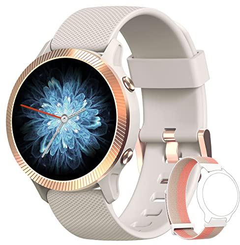 Blackview Smartwatch Uomo Donna Orologio Fitness Smart Watch Cardiofrequenzimetro da Polso Contapassi Smartband Activity Tracker Cronometro per Android iOS (2 cinghie)