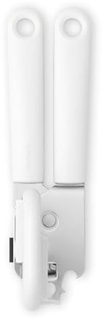 Brabantia TASTY+ 136900 Can Opener and Bottle Opener, Cooking Utensil, Kitchen Aid, Opener, Plastic, White, 19.1 cm