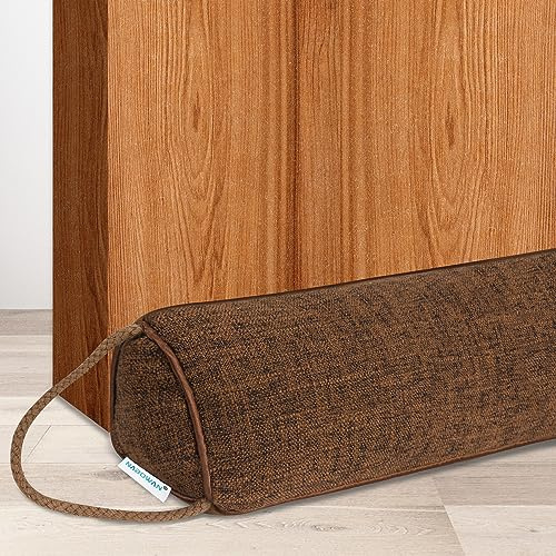 NABOWAN 32 Weighted Under Door Draft Stopper -Triangular Door Draft Blocker with Hook Loops for Easy Install, Save Energy, Home Room Essentials