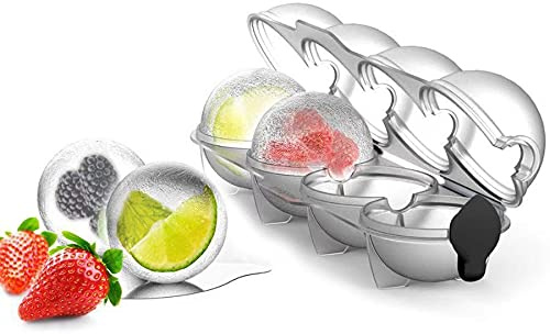 Moules à Glaçons à 4 Trous FaJoek Moules Ronds de Hockey sur Glace, Boîte à Glaçons à Quatre Trous, Plateau à Boules de Glace Bricolage à 4 Fentes, Fabricant de Moules à Glaçons Réutilisables (Palet)