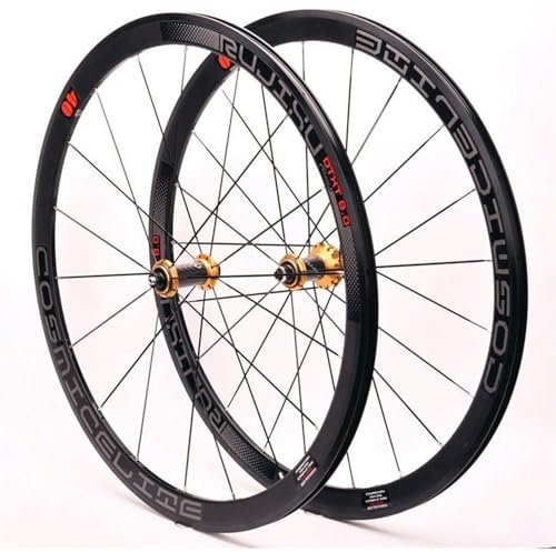 Mountainbike Radsatz 700C Rennrad Radsatz doppelwandige Alu Felgenbremse 40 mm 8–11 Gang Fahrradrad für (V/C Bremse)