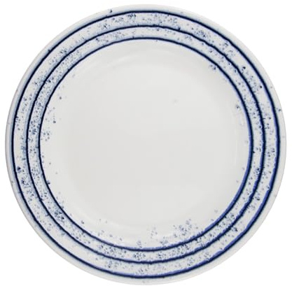 Queens By Churchill Sieni Dapple Dinner Plate 26cm - Pack of 6, Blue
