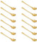 BOXOB Lot de 12 Petites Cuillères en Acier Inoxydable, 7,4 x 1,6 cm Mignonnes Petites Cuillères à Condiments Pratiques pour Les pots à Épices le Sel Sucre le Miel Café la Crème Glacée