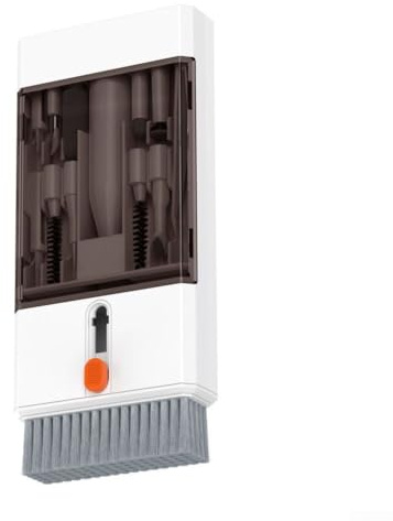 Tastatur-Reinigungsset für Laptop, 22-in-1, Computer-Tech-Reinigungsbürste, multifunktionaler elektronischer Bildschirmreiniger für Laptops, Ohrhörer, etc. (graue Abdeckung)