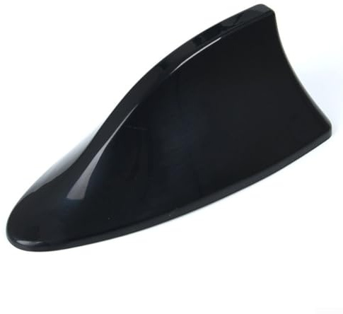 Mejora de señal de antena de coche con aleta de tiburón y actualización decorativa para varios vehículos (negro)