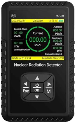 TsoLay Contatore Geiger Rilevatore di Radiazioni Nucleari - Misuratore Portatile di Radiazioni Gamma X con Display LCD