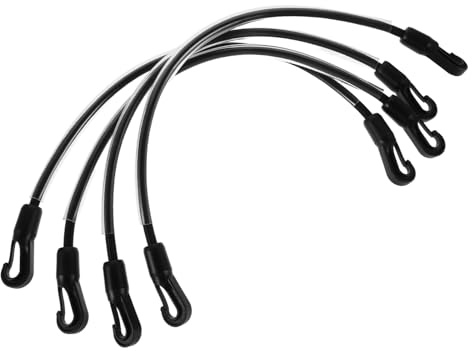 SEWOART 4 Stück Pferdedecken Beinschnüre mit Elastischen Bauchgurten und Doppelten Clips Dehnbare Schwanzschnur für Winter Pferdezubehör