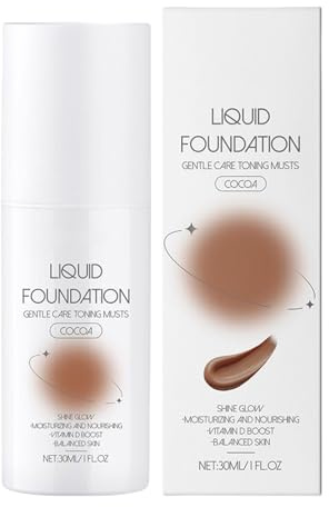 Moisturizing Foundation Face Makeup – Lightweight Full Coverage Concealer | Long-Lasting Matte Finish Cream, Oil Control Liquid Base, Smooth Skin Care Formula for Blemish Hiding, Radiant Complexion