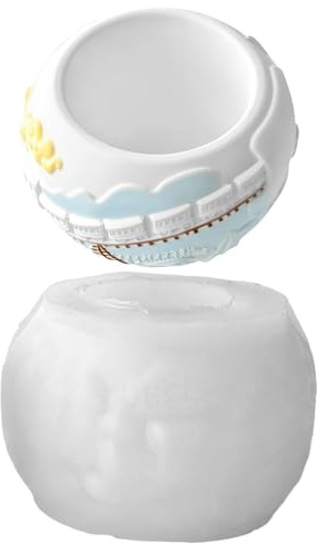 Generico Plasine para cemento – Relief 3D Train And Candle Holder | de cemento resina epoxi para manualidades y decoración DIY – artistas, profesores, niños y niños