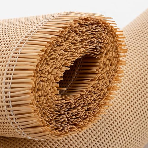 MZECH Rejilla Mimbre Natural 60 x 150cm, Ratan Rollo Mimbre, Mimbre Rollo, Rattan, Rollo Ratan, Ratan por Metros, Rollo de Mimbre para Muebles, Armario Ratan, Silla Ratan Aparador Cabecero(60x250cm)