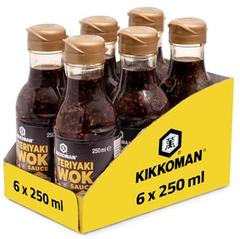 Kikkoman Teriyaki Wok & Pfannensauce mit geröstetem Sesam - 6 x 250 ml