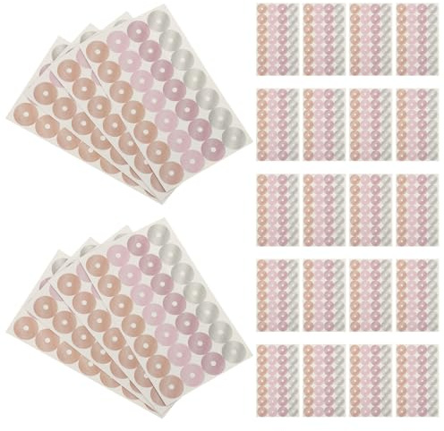 HOMSFOU 40 Etichette Autoadesive Rinforzo per Fori in Carta Anelli di Protezione Circolari in Metallo Adesivi Resistenti per Quaderni Ufficio e Scuola Confezione da 40 Pezzi