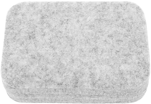 OSALADI Almohadilla para Fieltrar Aguja de Alta Densidad, Tapete Grueso de Fieltro 11.8x8.5x2.5 Cm Color Gris Claro, Herramienta Manual para Artesanía, Tejido y Crochet