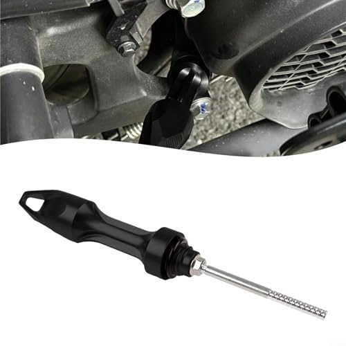 Herramienta de medición de aceite de motor de motocicleta Varilla de aluminio compatible con PCX125 PCX150 PCX160 ADV150 ADV160 ADV350 (negro)