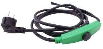Cerres Frostschutz Heizkabel mit Knopf-Thermostat, Pflanzen-Heizung, 14m, 224 Watt, 230V, wasserdichte Heizleitung für Rohre und Pflanzen, Rohrbegleitheizung
