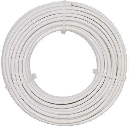 Corderie Italiane 006036418 Filo stendibiancheria bianco plastificato, 5 mm - 20 metri