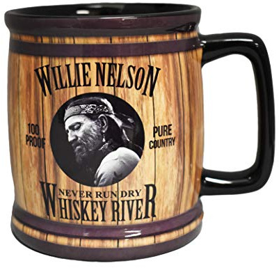 Willie Nelson - Taza, diseño de barril de whisky