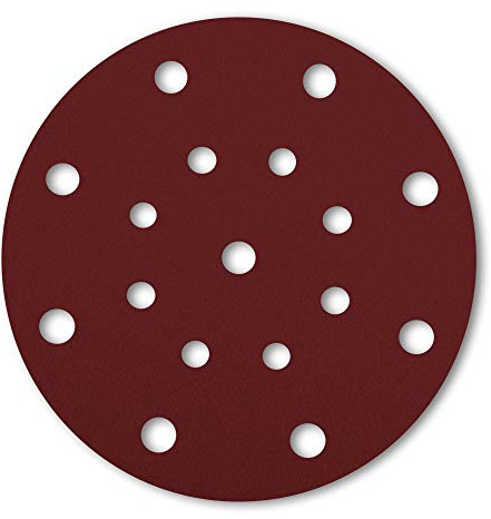 STIER Schleifscheiben Holz D150 / P60 / 16-Loch / 25 Stk., Schleifpapier, Exzenterschleifpapier, Exzenterschleifscheiben, 150mm