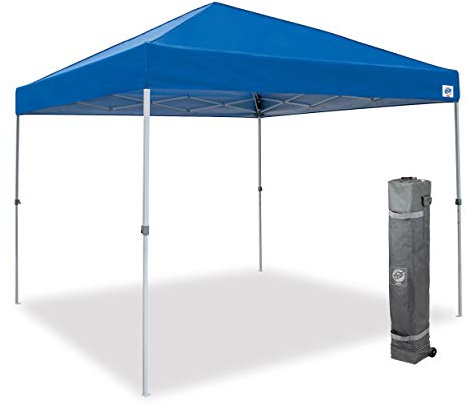 E-Z UP Patriot ONE-UP Technology Shelter, 10' x 10', Royal Blue (PTSRB10)