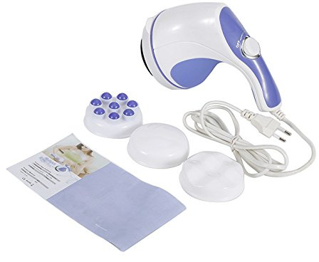 Willonin Vibrierendes Handmassagegerät, elektrisches Handmassagegerät für Rücken, Nacken, Füße, Beine und Schultern, um die Muskeln zu entspannen (Weiß)