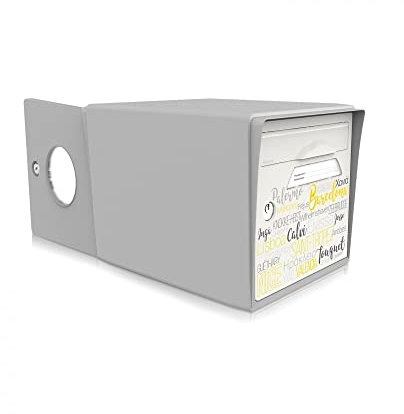 Boîte aux Lettres Gris Souris 2 Portes on The Beach