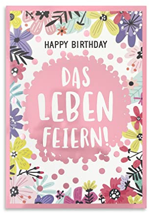 bentino MUSIK-Geburtstagskarte, Glückwunschkarte spielt den Song Happy (Coverversion), DIN A5 Set mit Umschlag