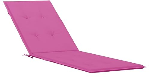 Tidyard Liegestuhl Auflage, Polster Auflage für Deckchair, Polsterauflage für Gartenliege, Liegenauflage, Oxford-Gewebe, Rosa
