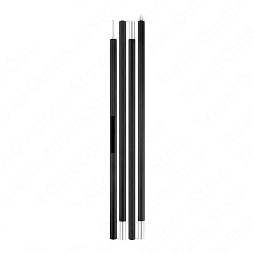 GSJNHY Vordachstangen Set 2 m 4-teilige Zeltstange aus Aluminiumlegierung, Markisenstange, Verdickung, langlebiges, spitzes Design, Faltbare Verwendung im Freien
